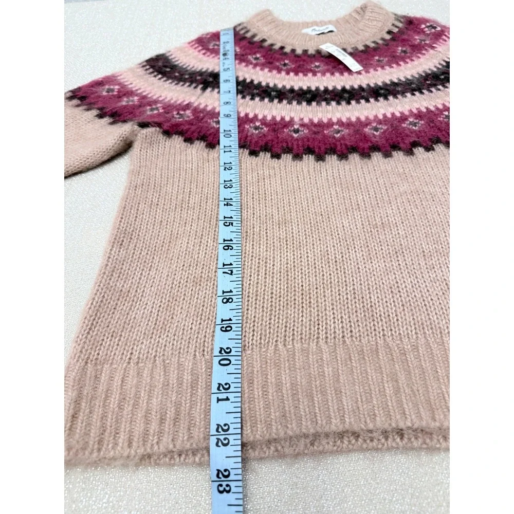 NWT Madewell Sz XXS Fair Isle Alpaca-Blend Sweater $168 - Picture 7 of 13